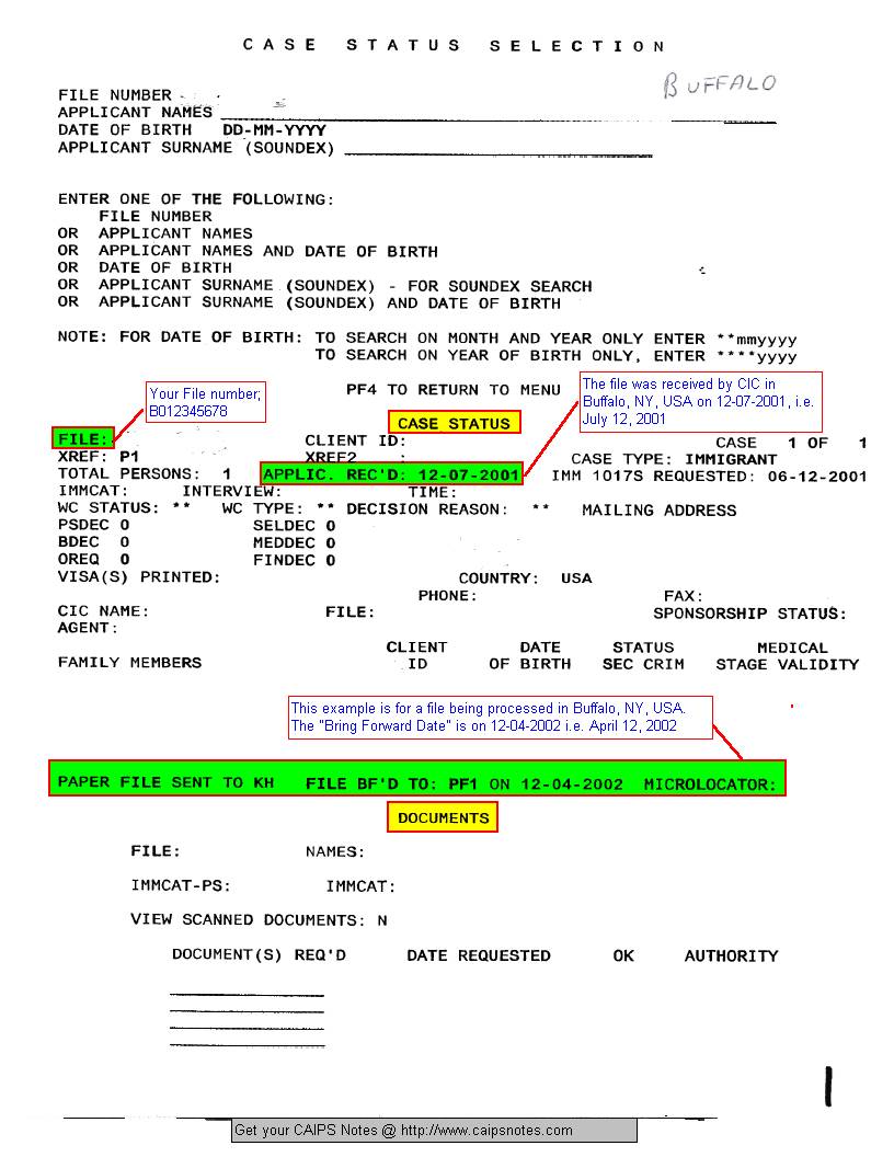 CAIPS Notes Sample